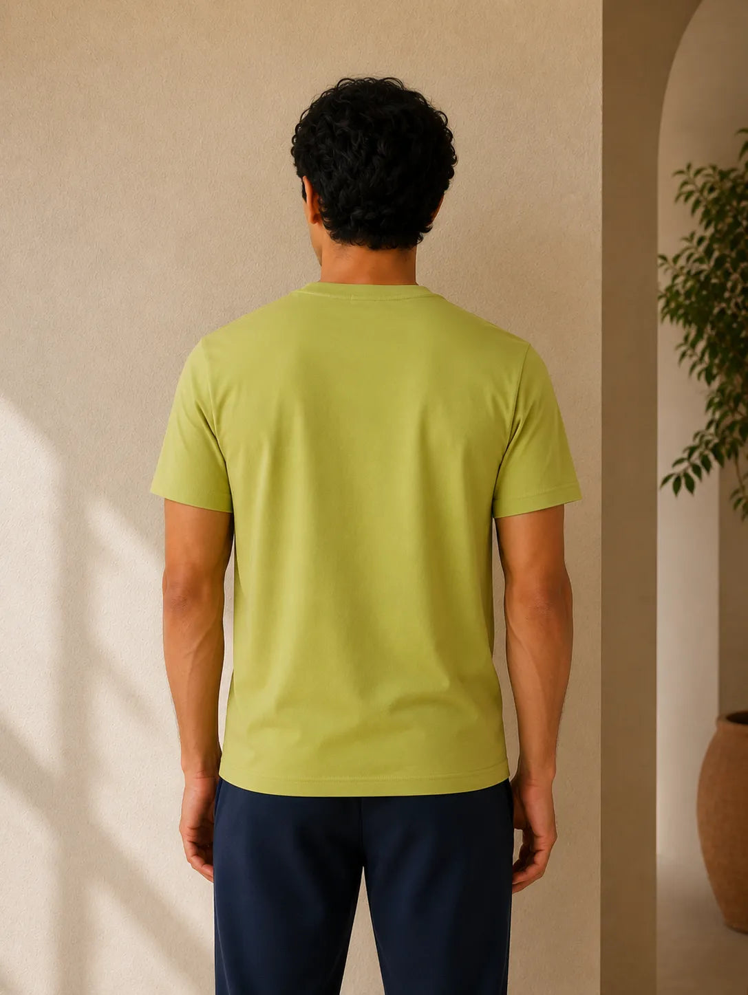 100% Cotton Arctic Mint Crew Neck