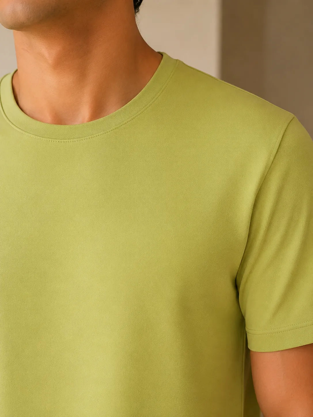 100% Cotton Arctic Mint Crew Neck