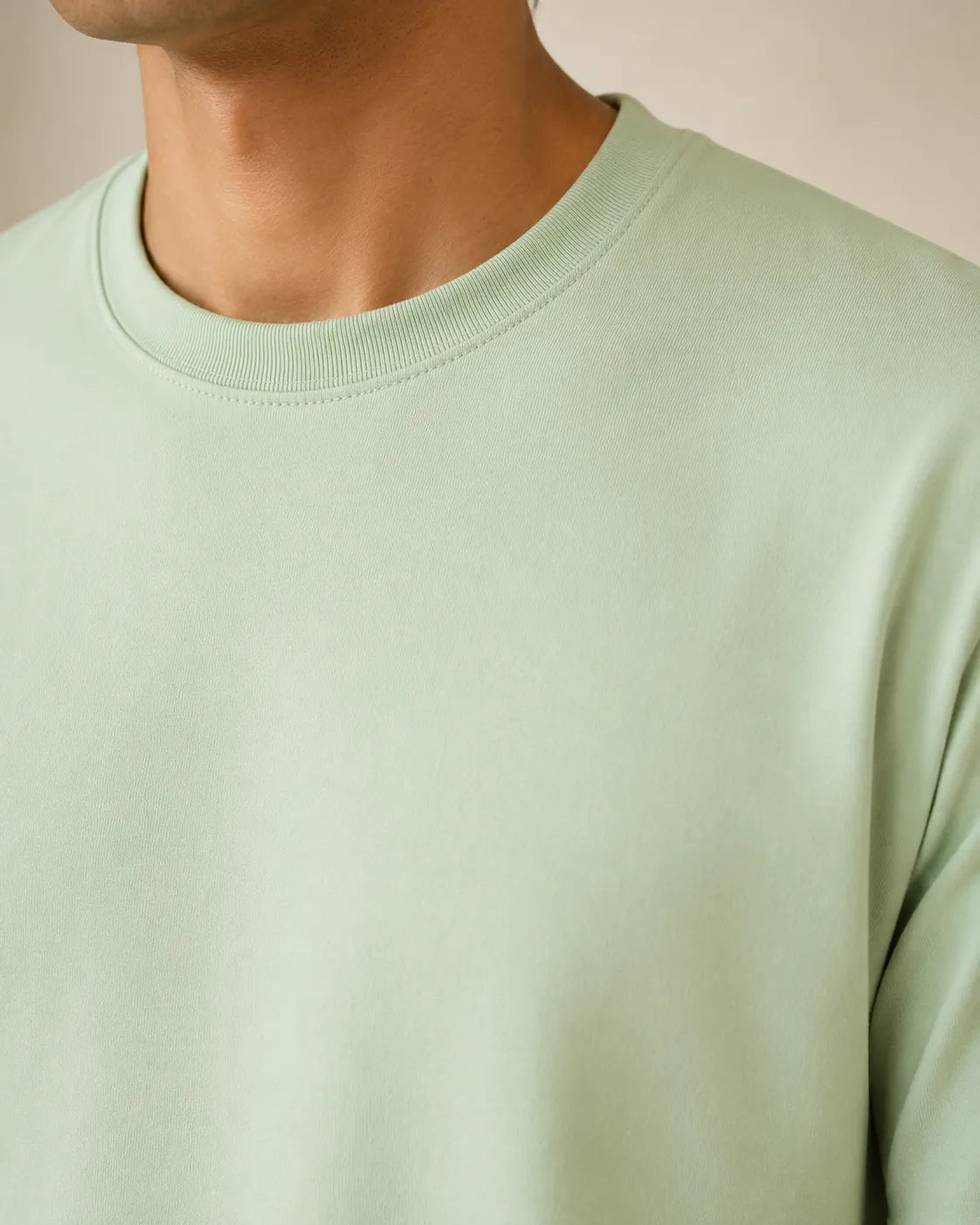 100% Cotton Mint Breeze Crew Neck