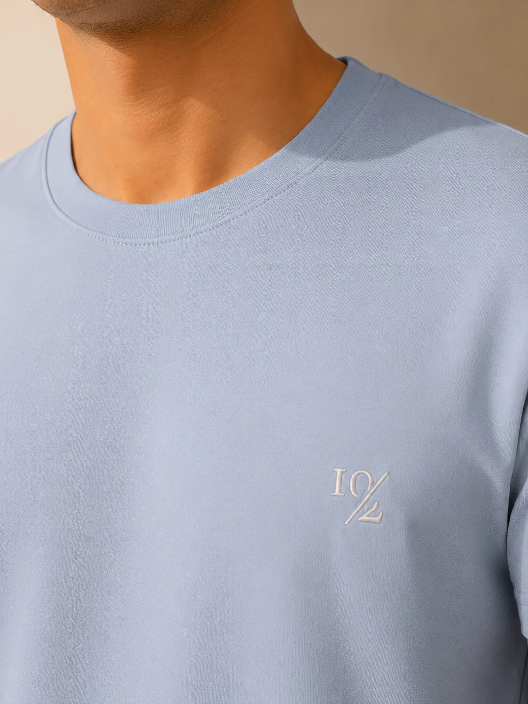 100% Cotton Sage Dust Crew Neck