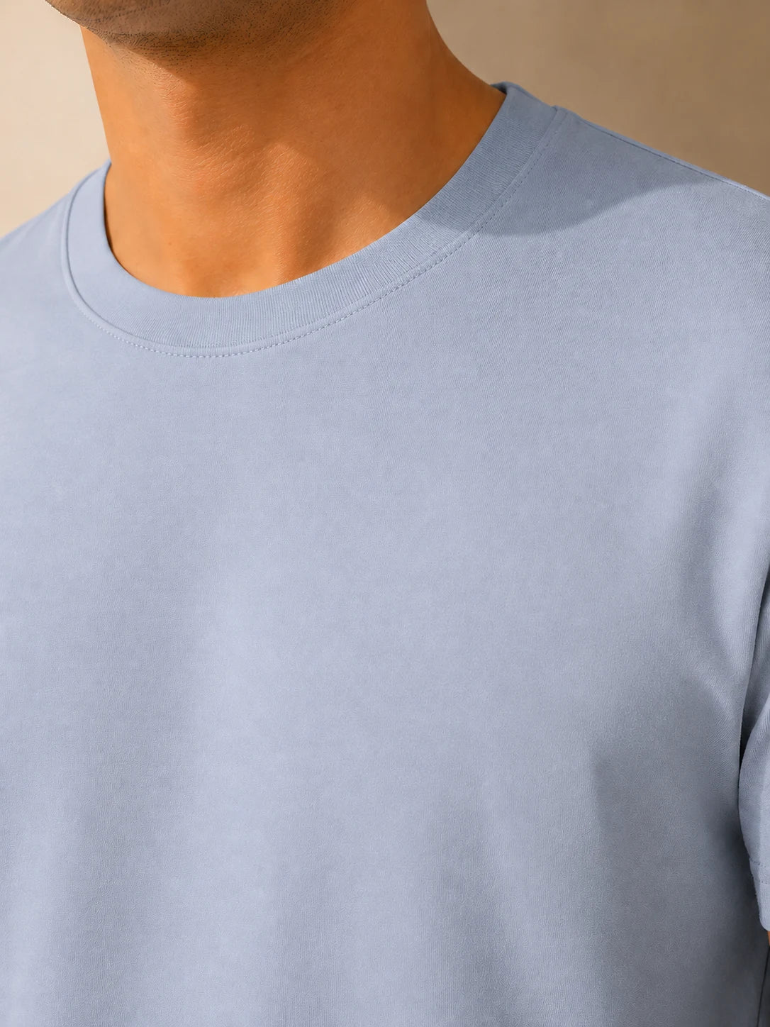 100% Cotton Sage Dust Crew Neck