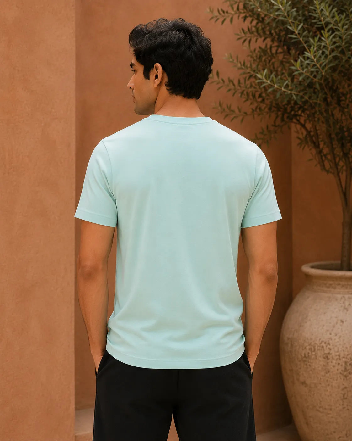 100% Cotton SkyMist Crew Neck