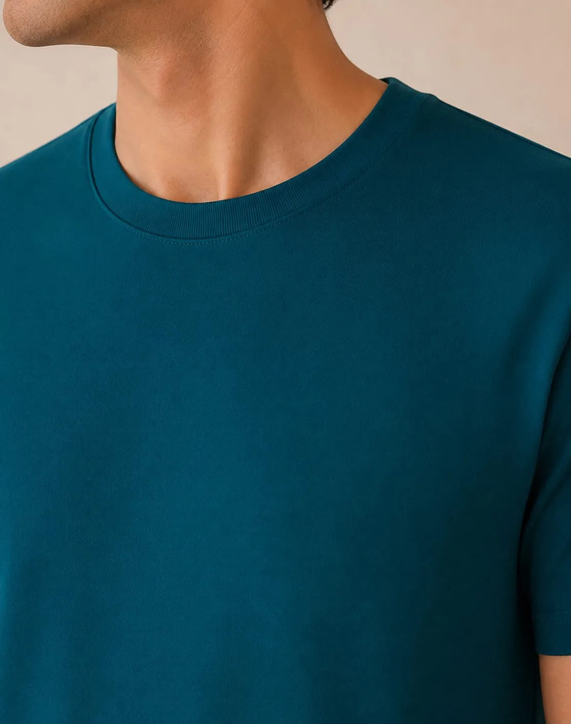 100% Cotton TealWave Crew Neck