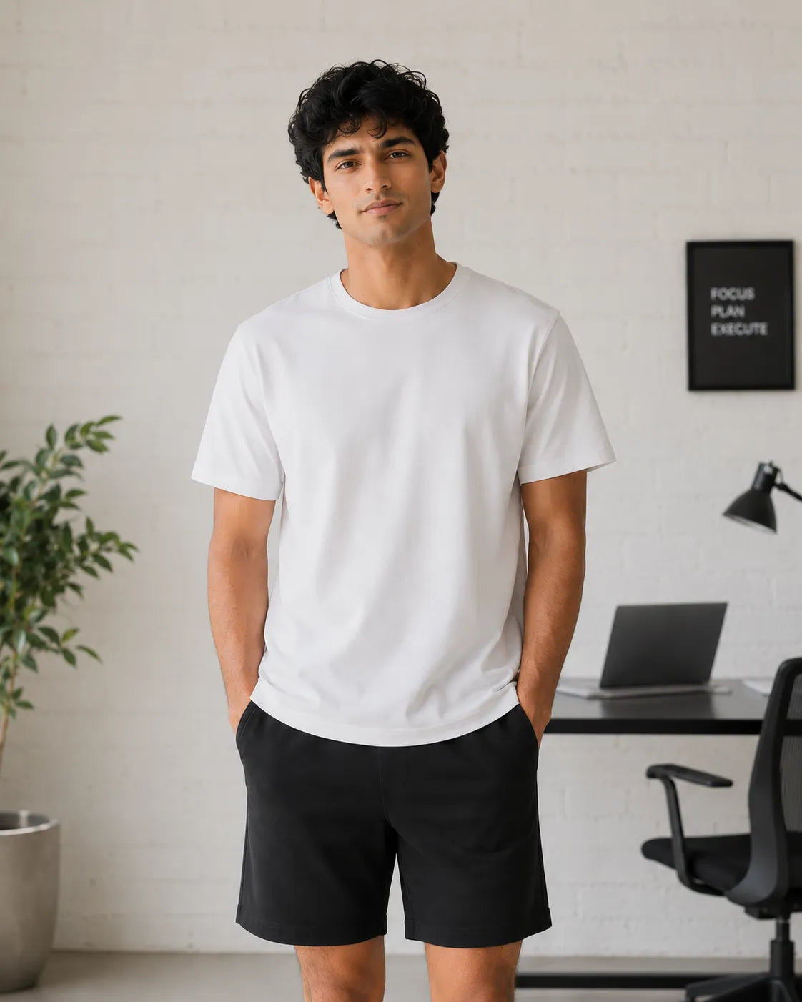 100% Cotton WhiteWave Crew Neck