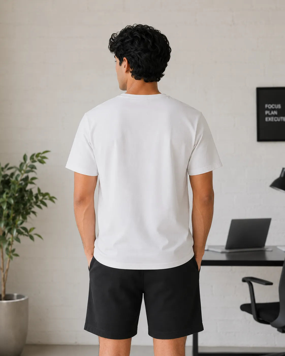 100% Cotton WhiteWave Crew Neck