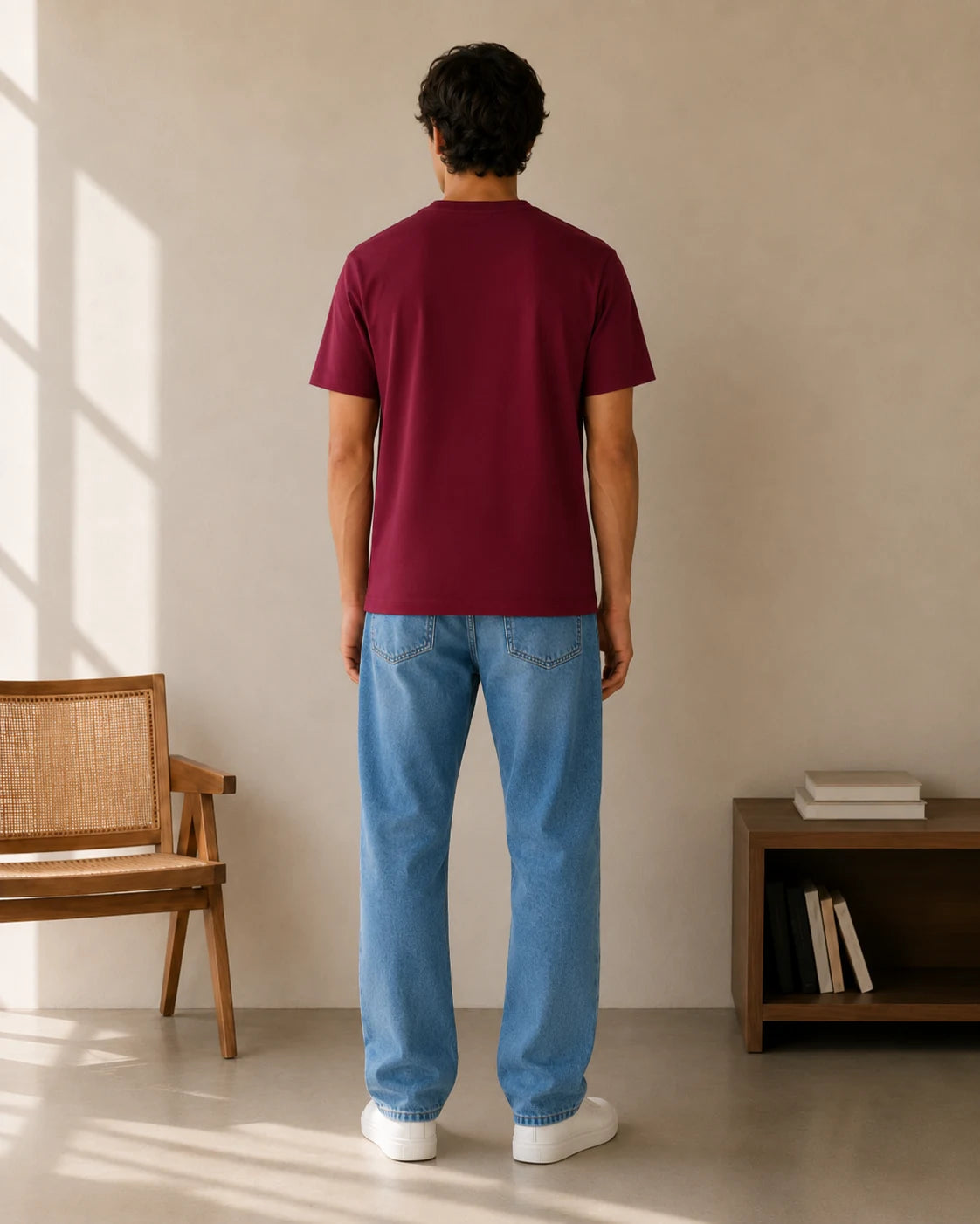 Berry Maroon Crew Neck