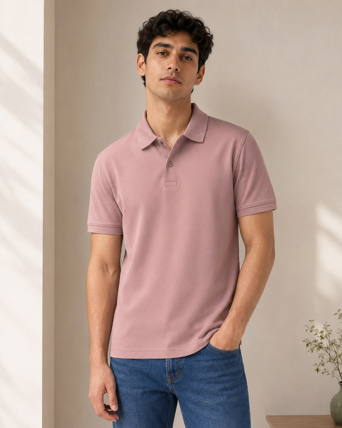 Onion Pink Classic Cotton Polo