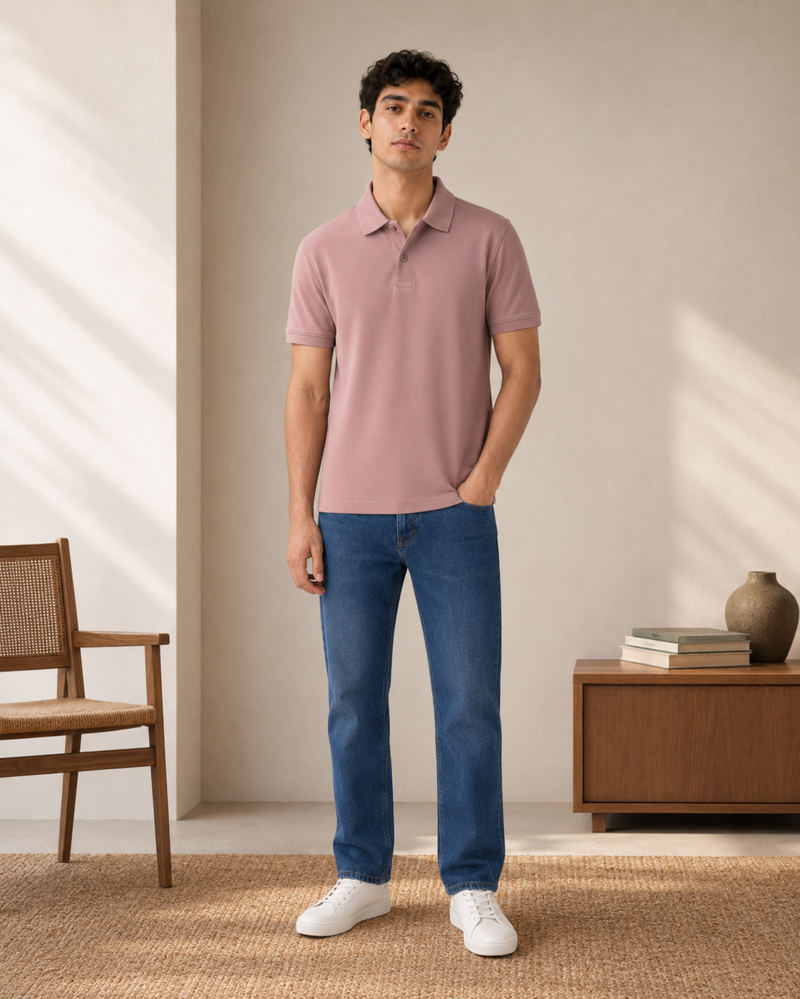 Onion Pink Classic Cotton Polo