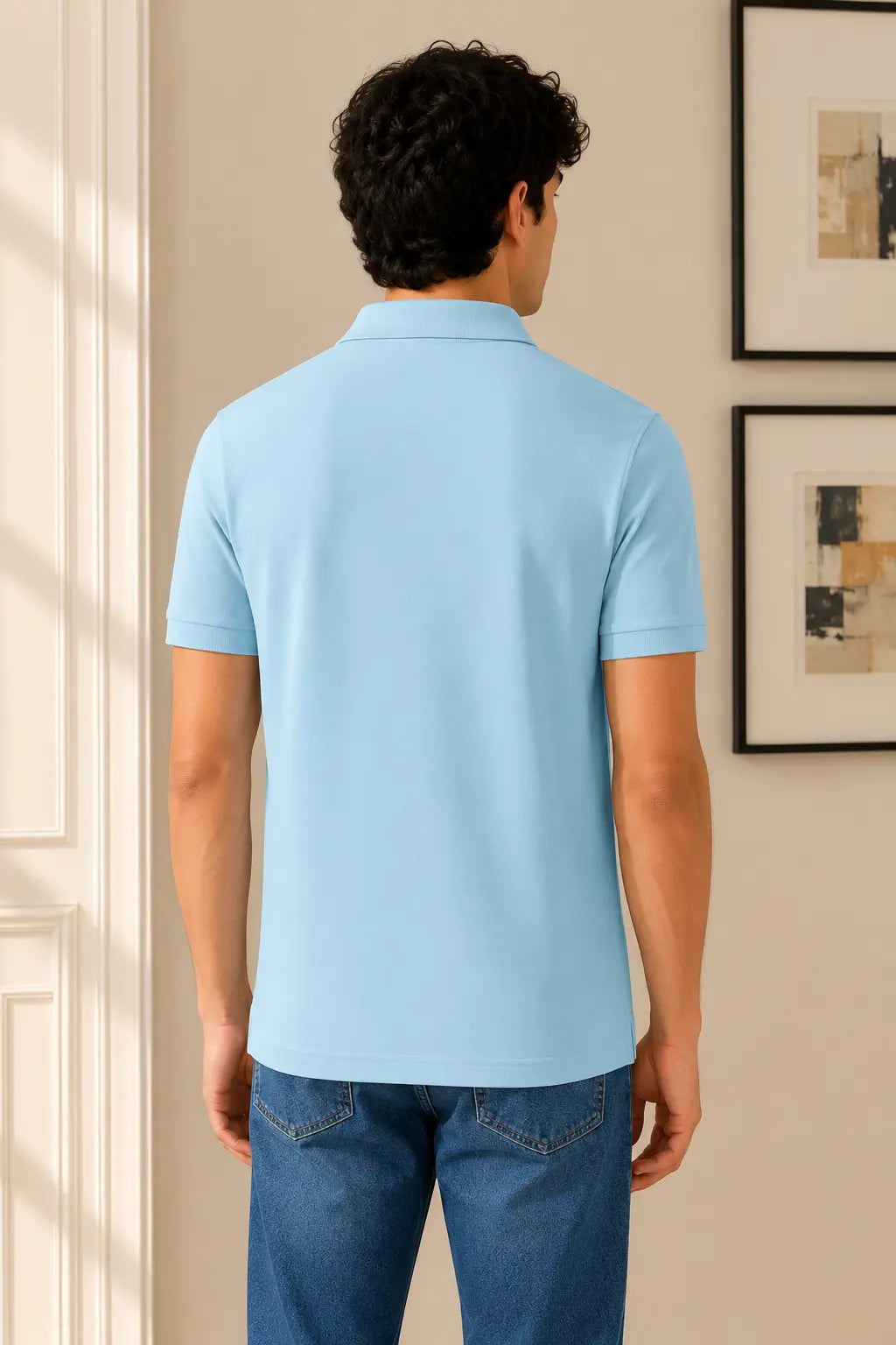 IceBlue Classic Cotton Polo