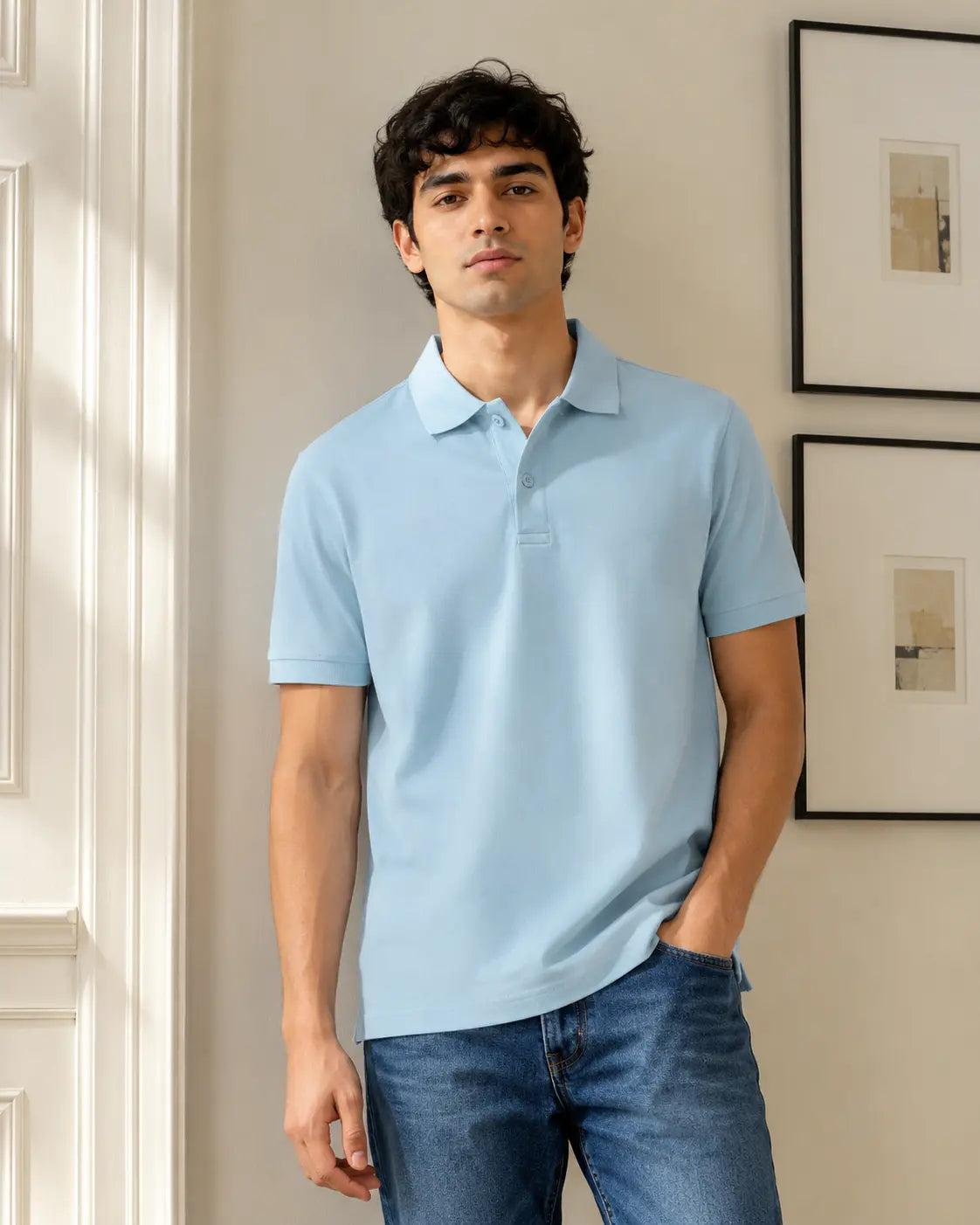 IceBlue Classic Cotton Polo