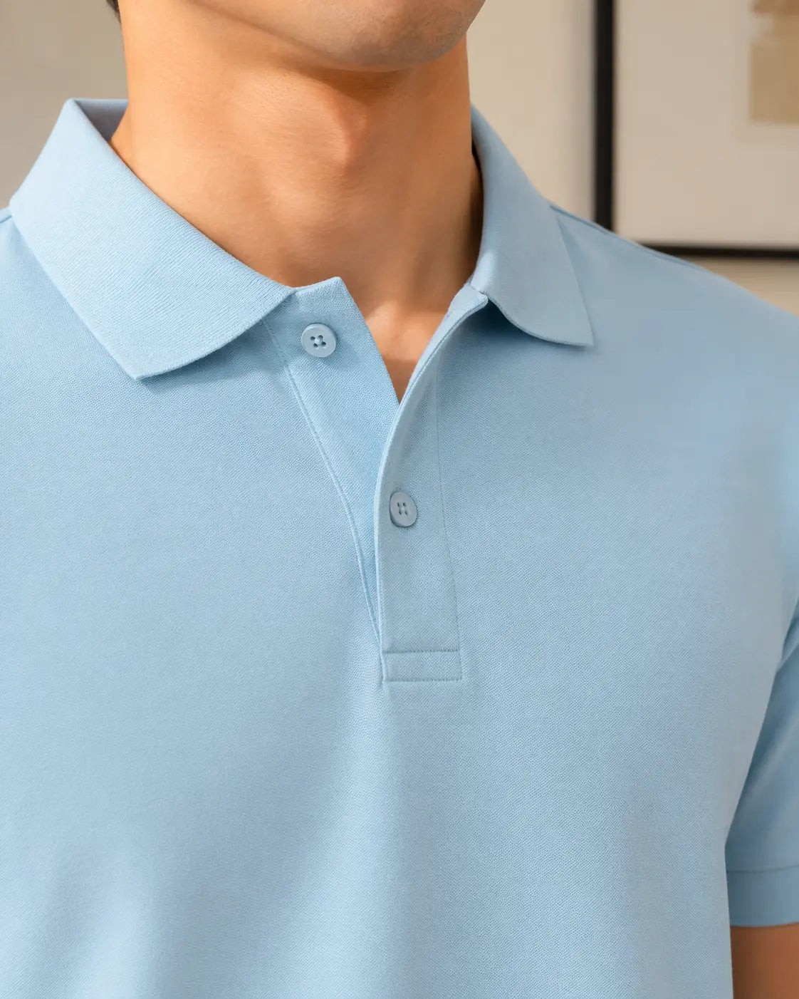 IceBlue Classic Cotton Polo