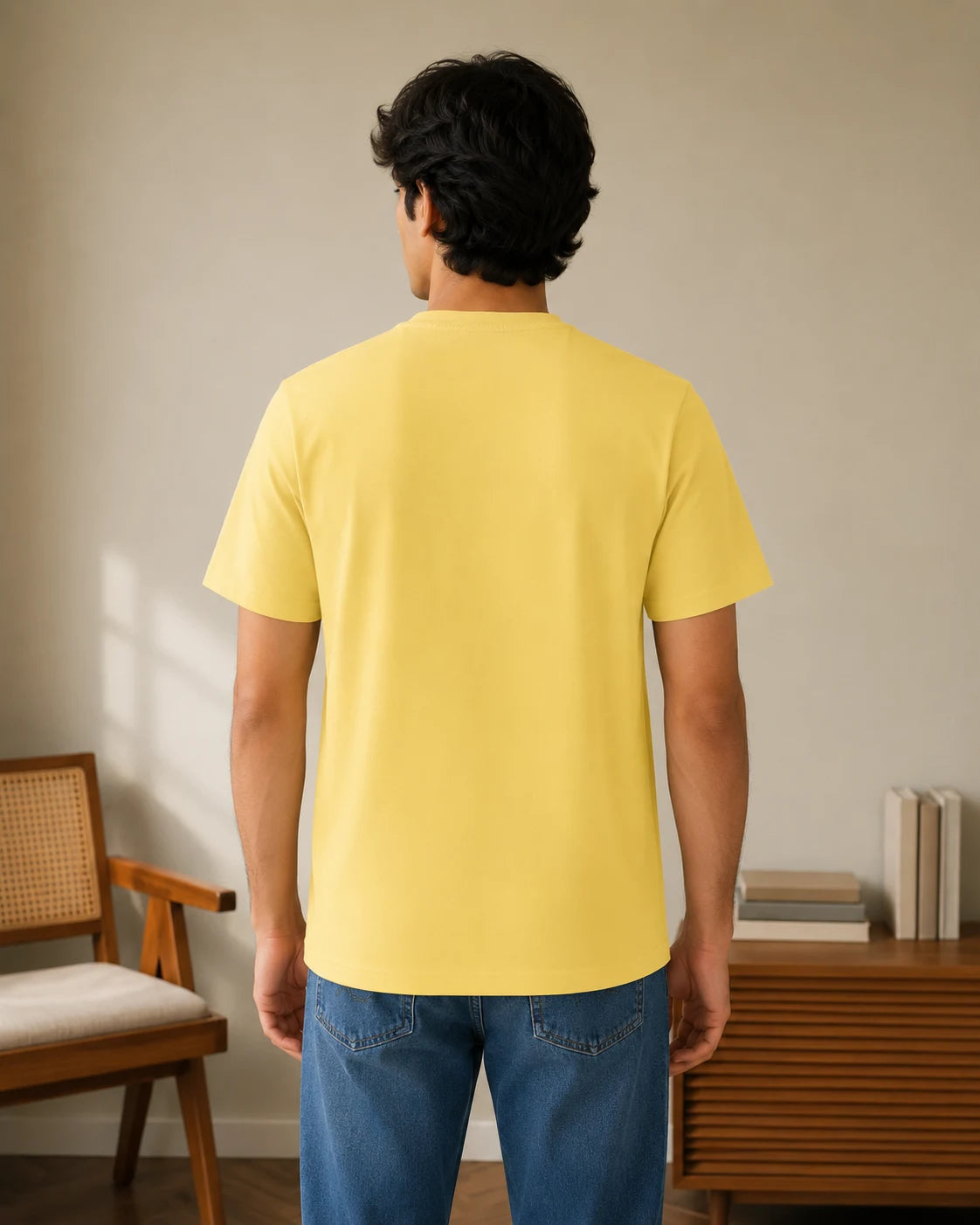 100% Cotton Lemon Mist Crew Neck