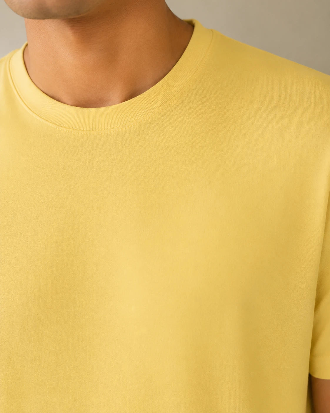 100% Cotton Lemon Mist Crew Neck
