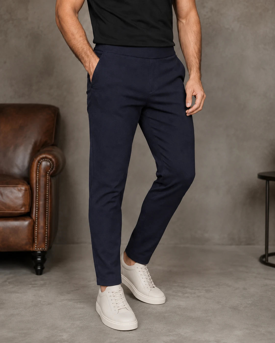 Midnight Navy Straight Fit Trouser