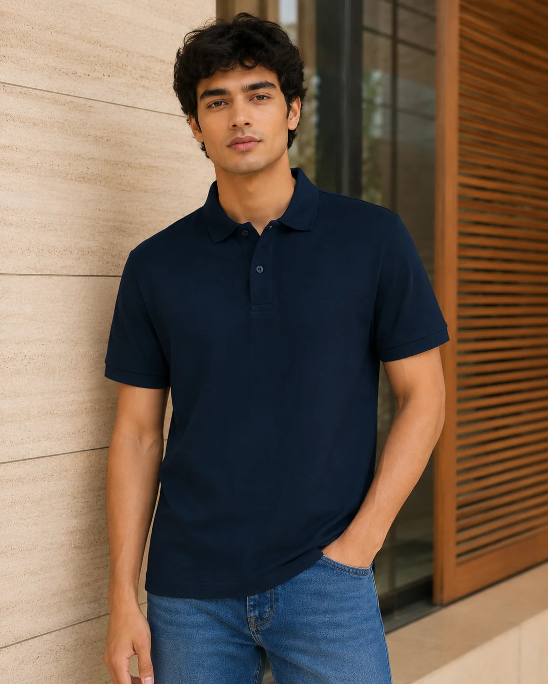 Obsidian Navy Polo
