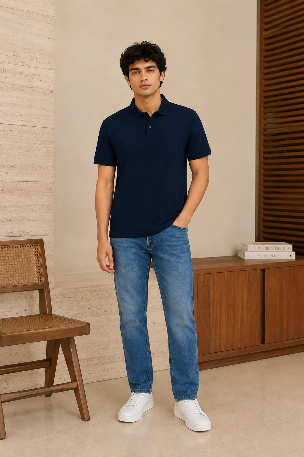 Obsidian Navy Polo