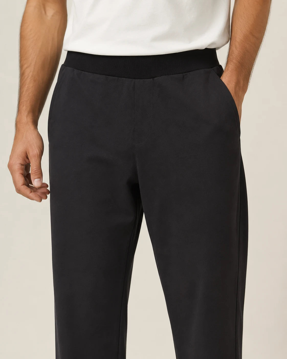 Onyx Black Straight Fit Trouser