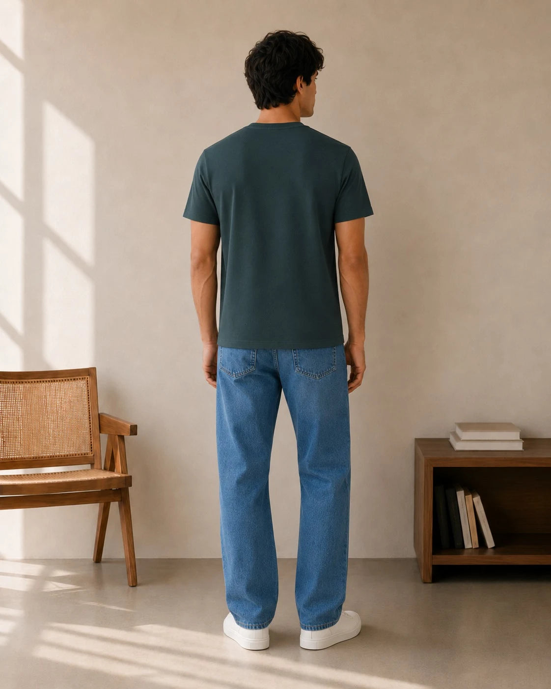 Pine Teal Supima Crew Neck