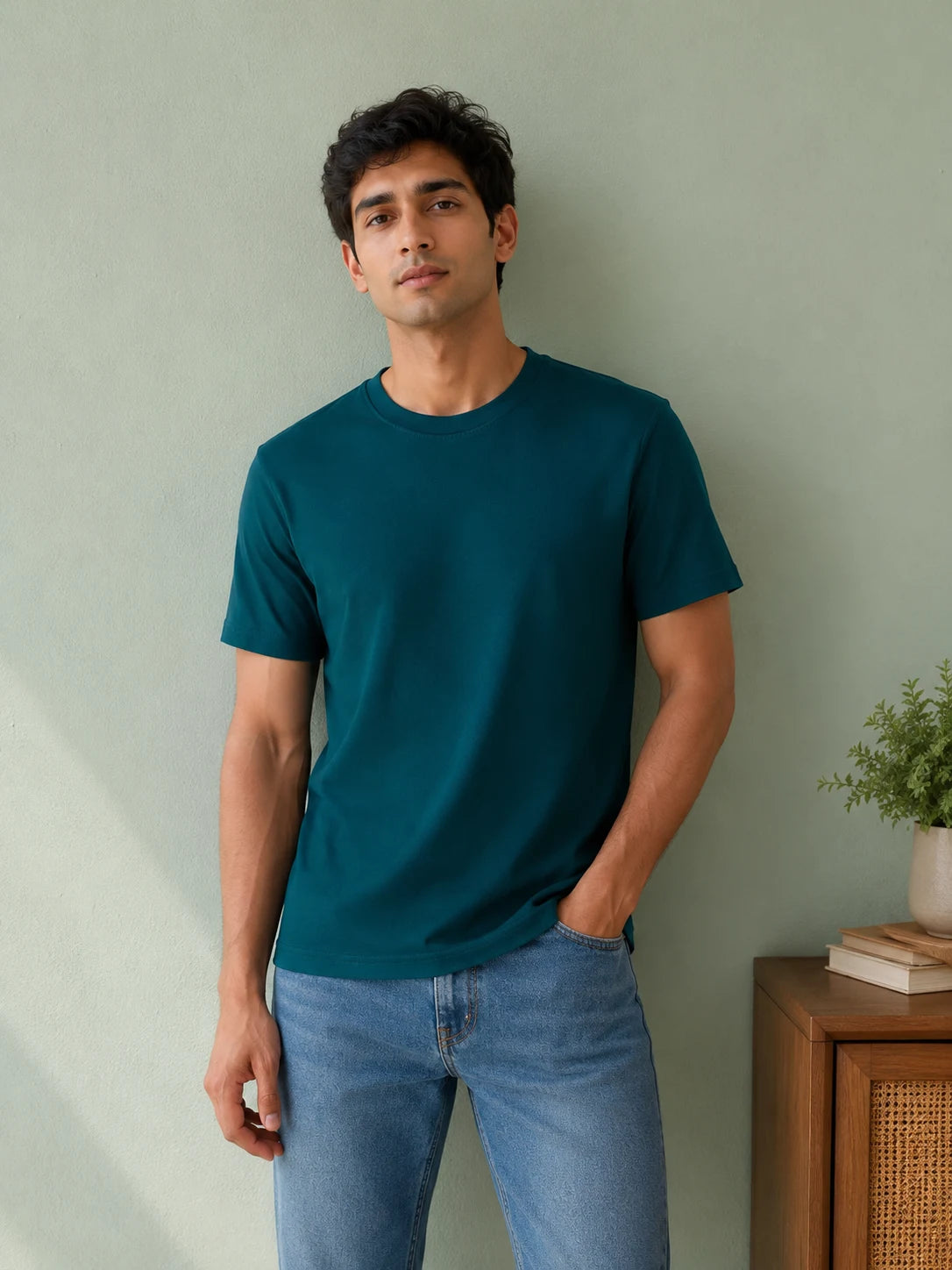 TealWave Crew Neck